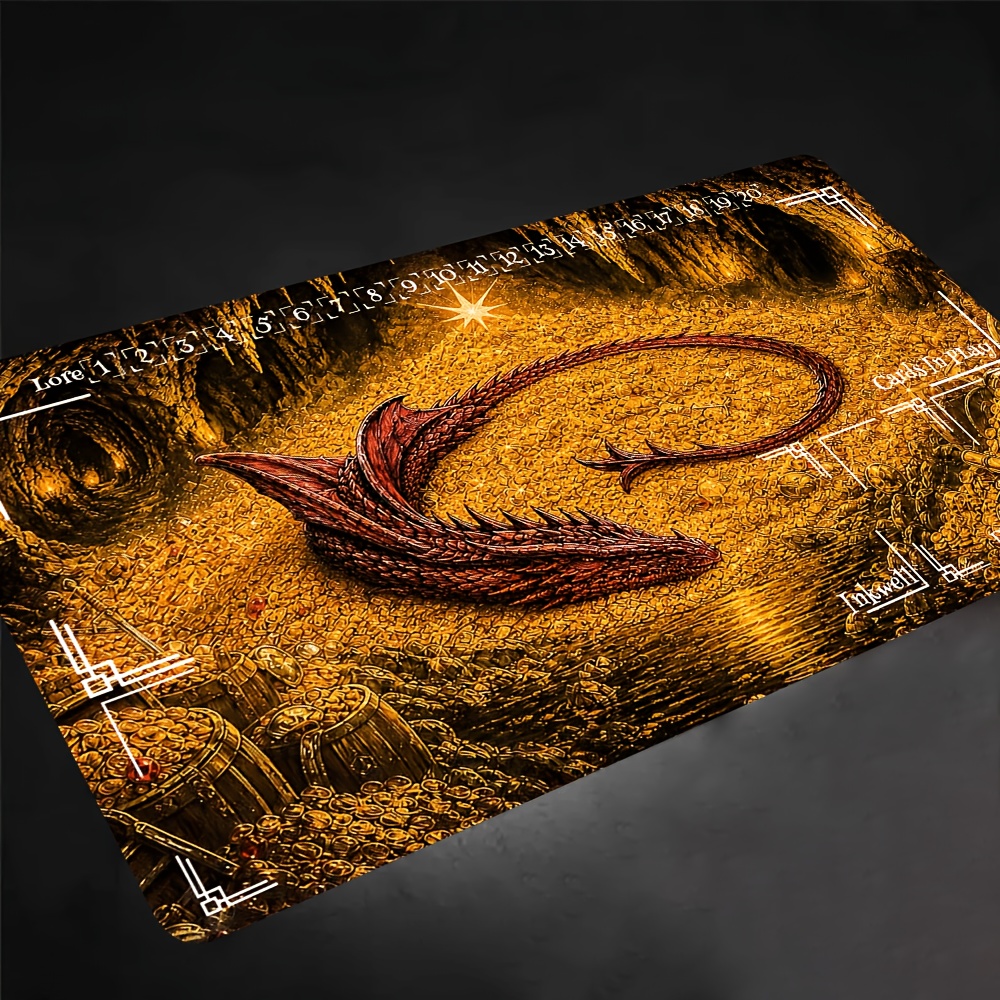 Dragon's Treasure Playmat for Card Games